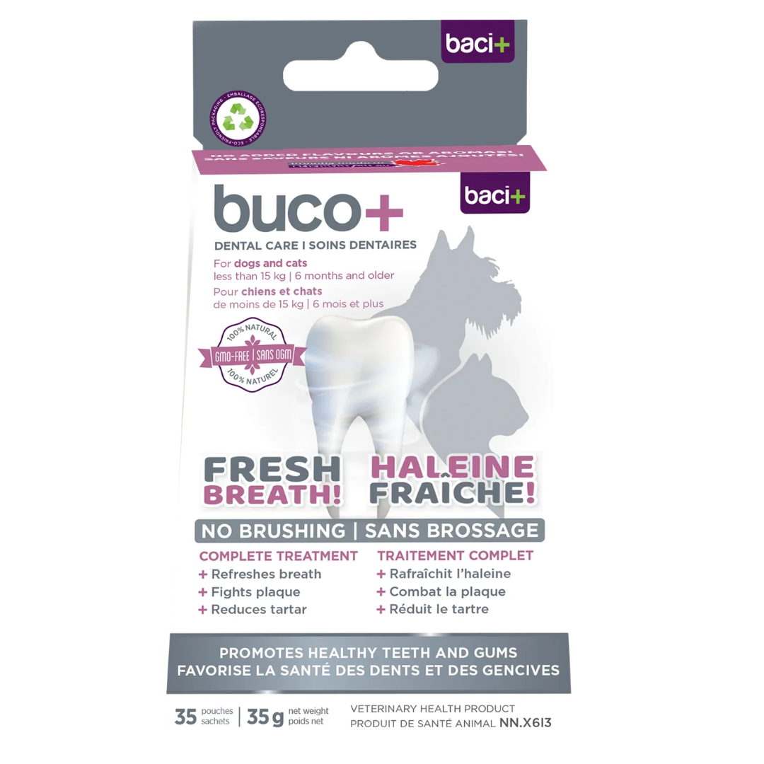 BACI+ | Buco+ 15kg et moins - Supplément buccodentaire pour chiens et chats