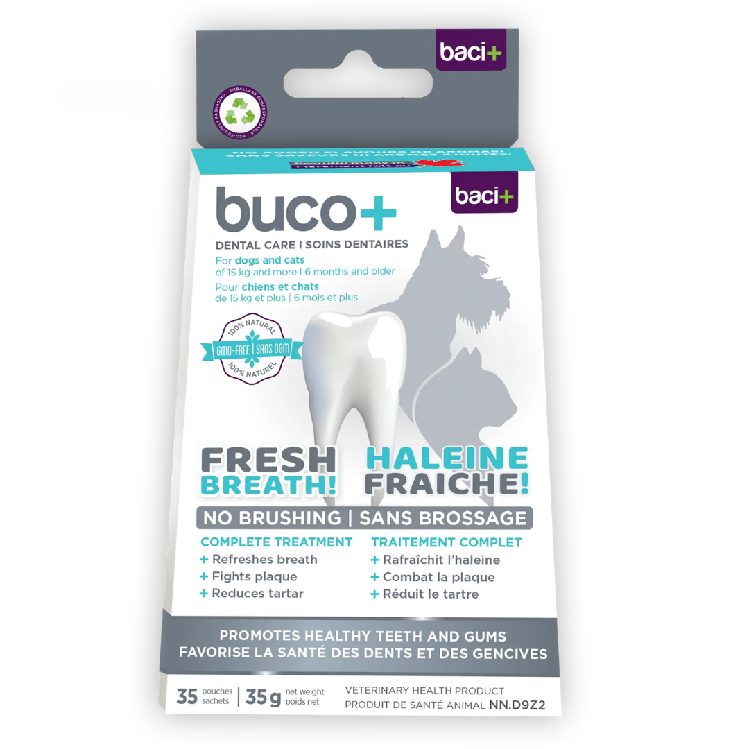 BACI+ | Buco+ 15kg et plus - Supplément buccodentaire pour chiens et chats