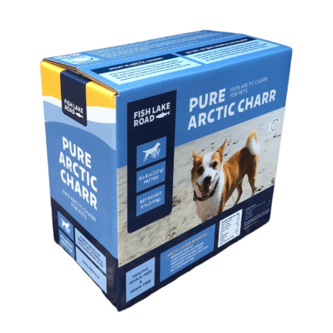 FISH LAKE ROAD | Omble chevalier pur - Nourriture crue pour chiens. Solution Nutrition Animale, votre référence en alimentation animale au Québec.
